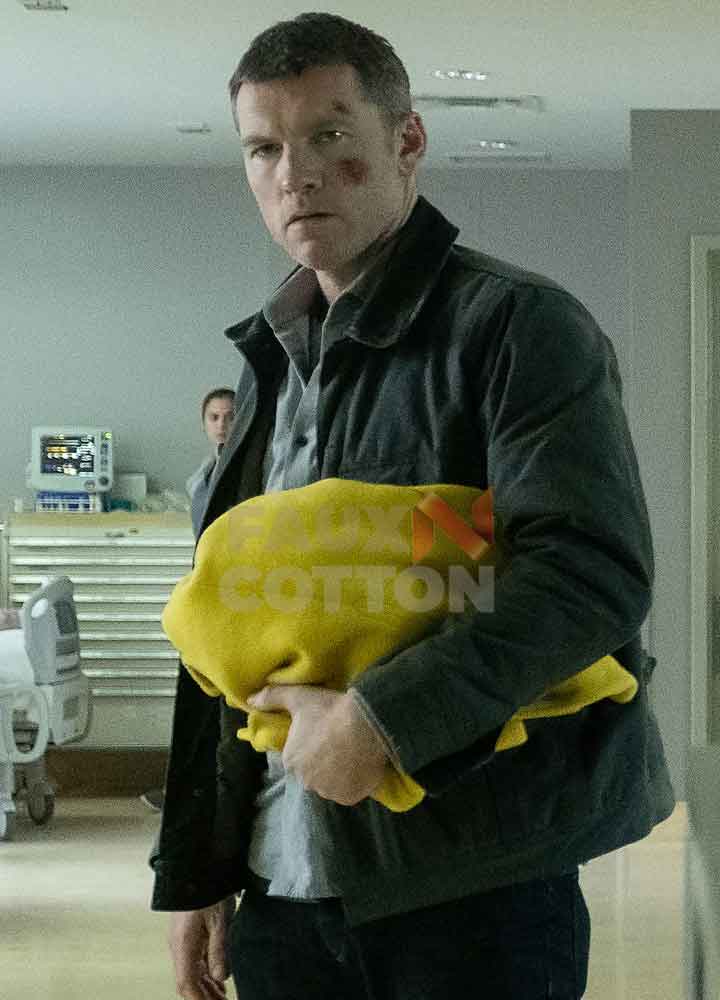 Fractured Sam Worthington Green Jacket